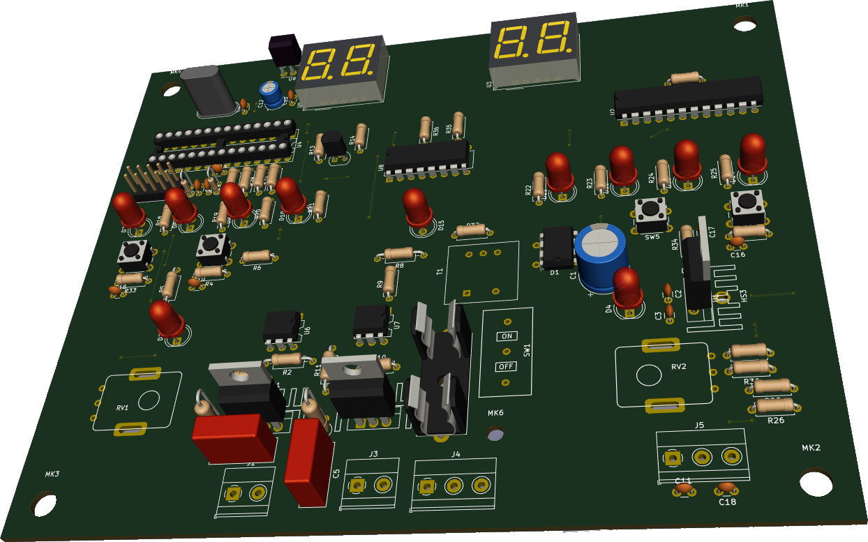A heater controller designed with KiCAD